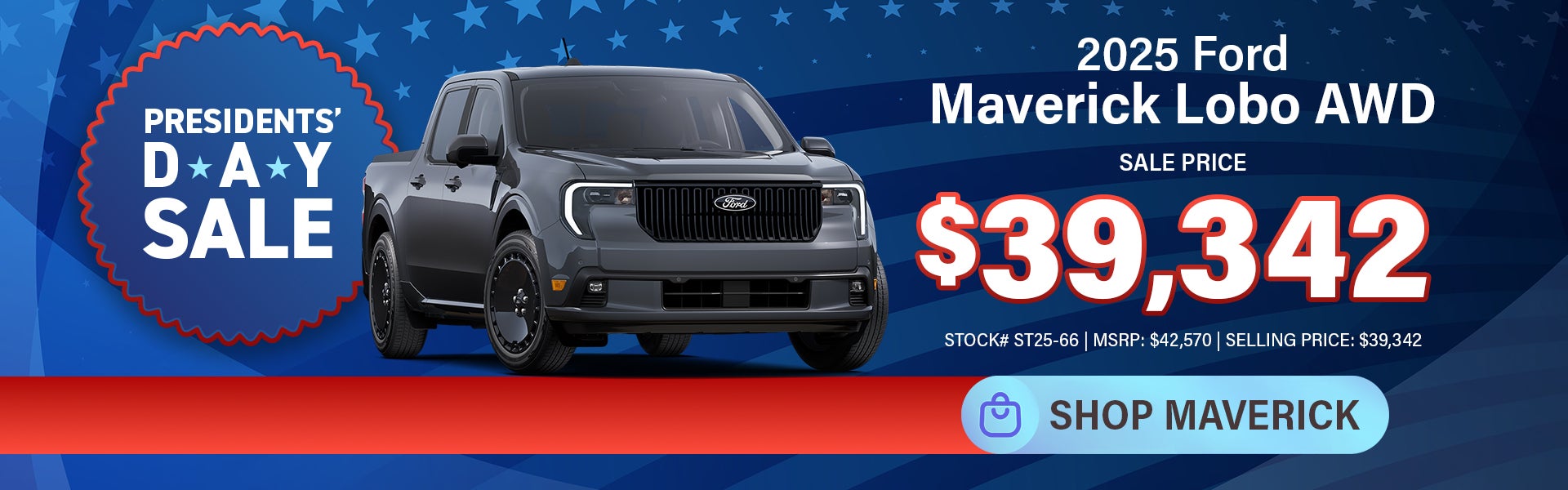 New 2025 Ford Maverick Lobo AWD