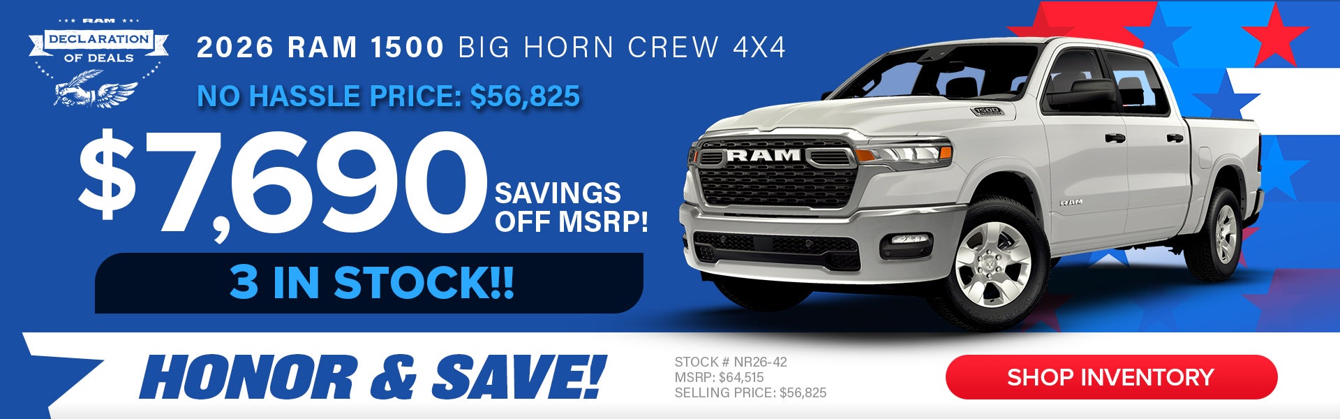 2026 RAM 1500 Big Horn Crew 4X4