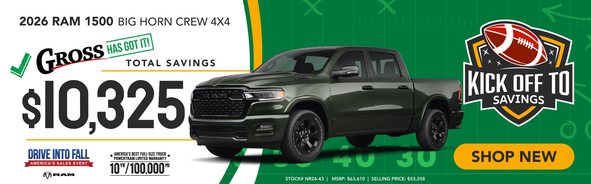 2026 RAM 1500 BIG HORN 4X4: