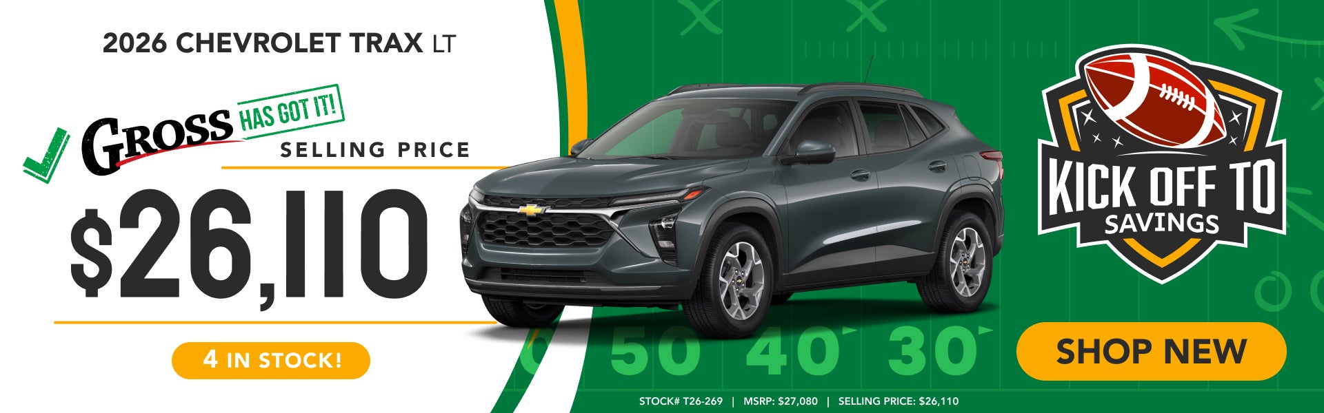 2026 CHEVROLET TRAX LT
